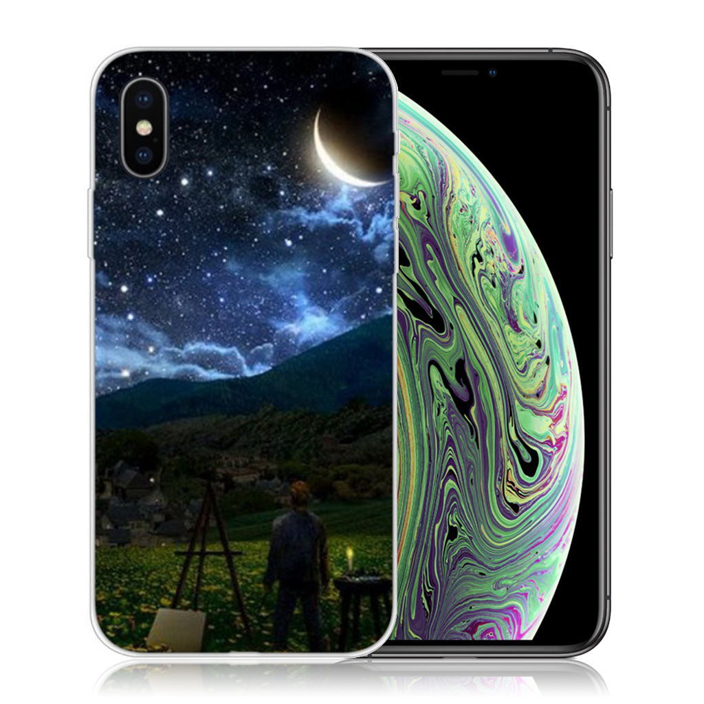 iPhone XS pattern printing case - Starry Night