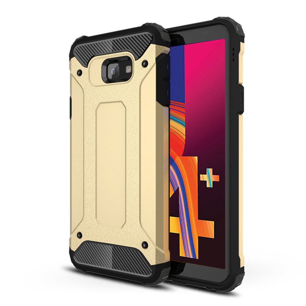 Samsung Galaxy J4 Plus (2018) armor guard hybrid case - Gold