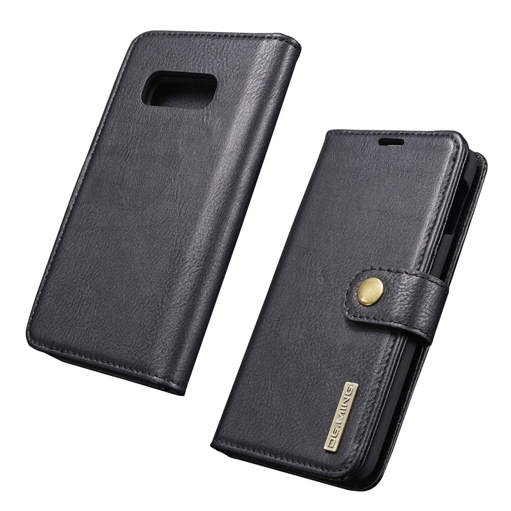 DG.MING Samsung Galaxy S10e 2-in-1 split leather case - Black