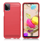 Custodia Carbon Flex - LG K42 - Rosso