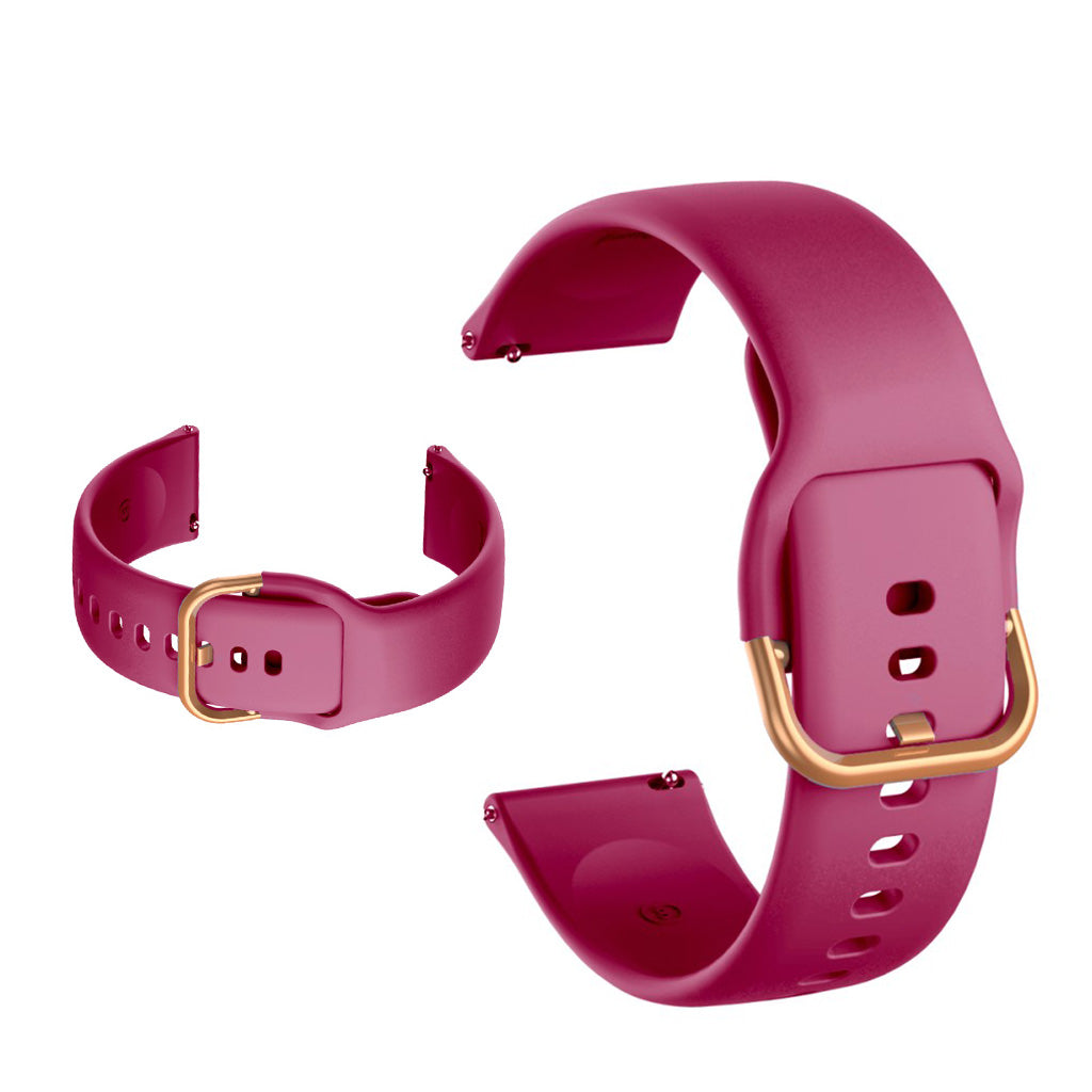 Silicone watch band for Samsung and Garmin watch - Wine Red