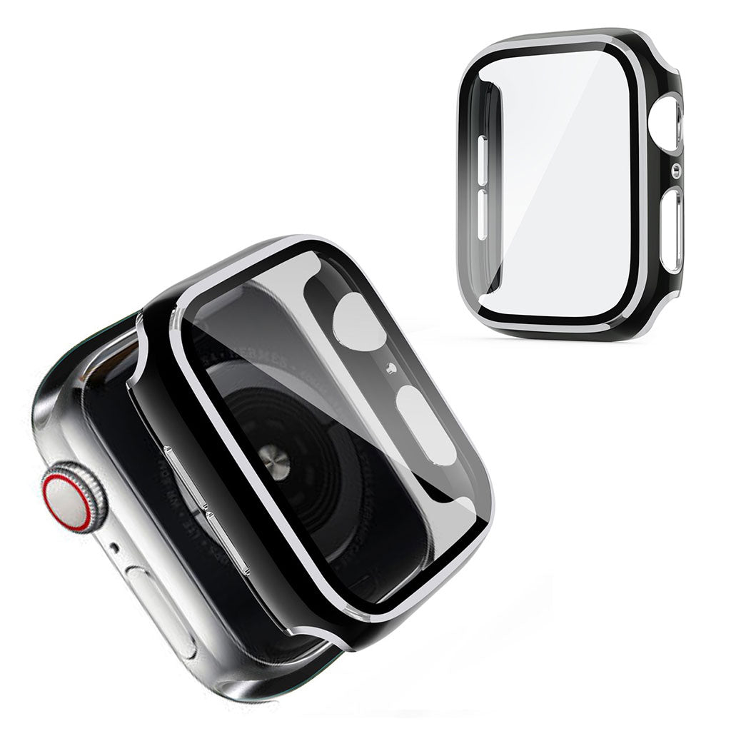 Apple Watch Series 3/2/1 38mm cornice fredda con vetro temperato - Nero / Argento