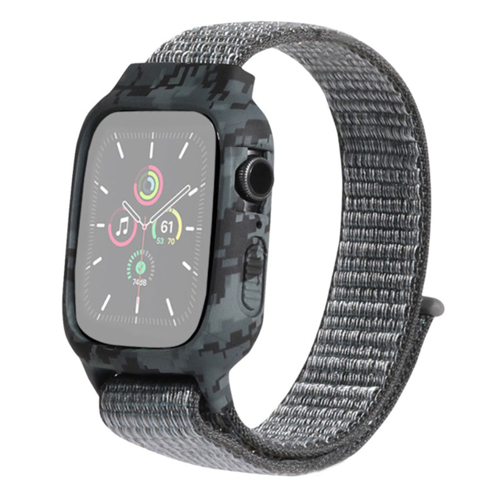 Apple Watch Series 6 / 5 44 mm cinturino in nylon con motivo unico - Grigio