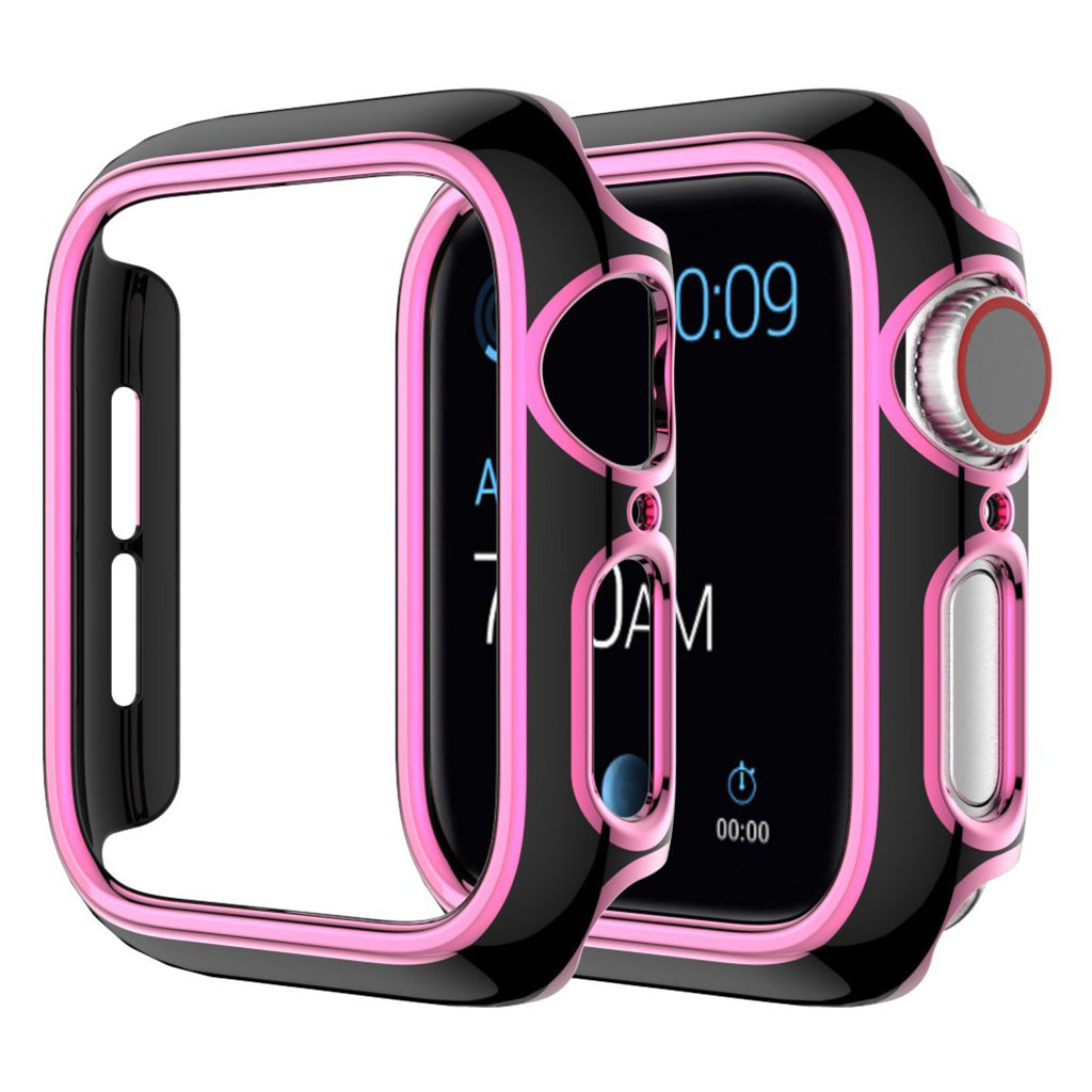 Apple Watch Series 6 / 5 44 mm: cover colorata - Nero / Rosa