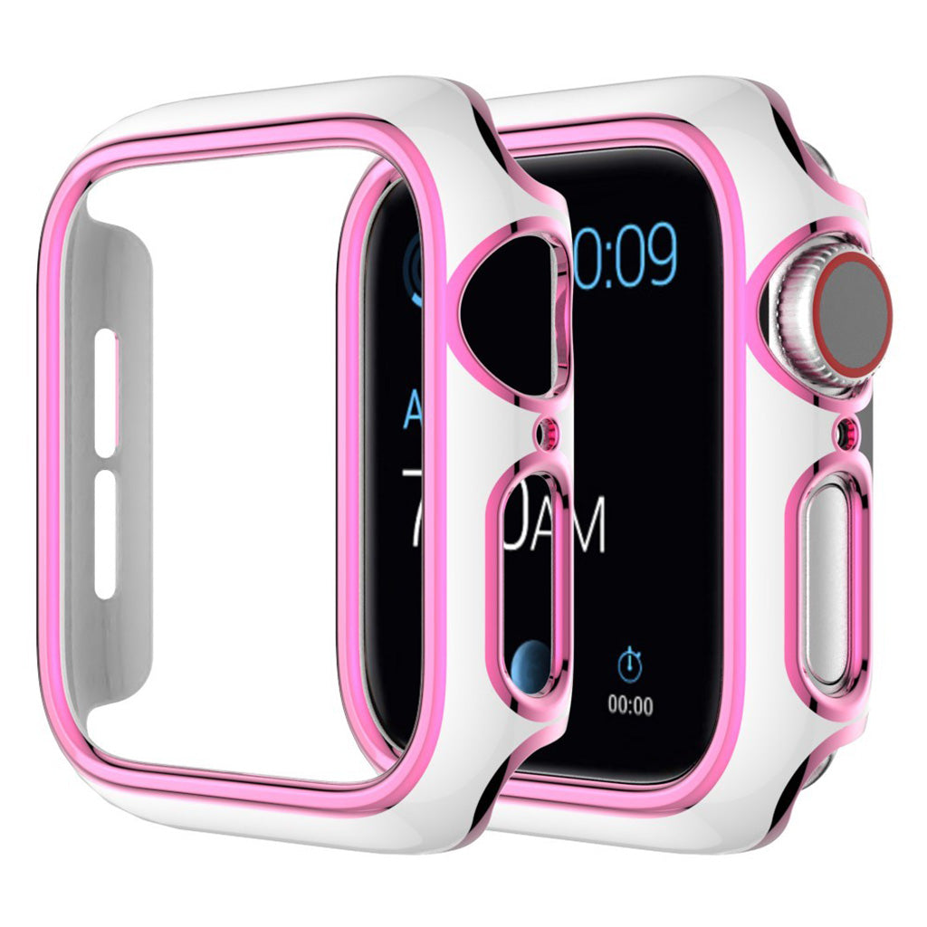 Apple Watch Series 6 / 5 44 mm: cover colorata - Bianco / Rosa