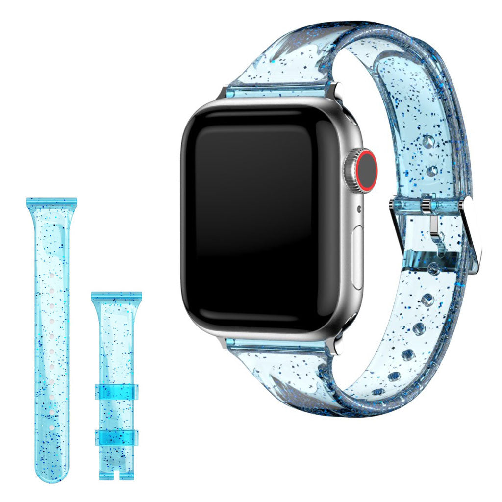Cinturino Apple Watch Series 6 / 5 40 mm in stile glitter - Blu