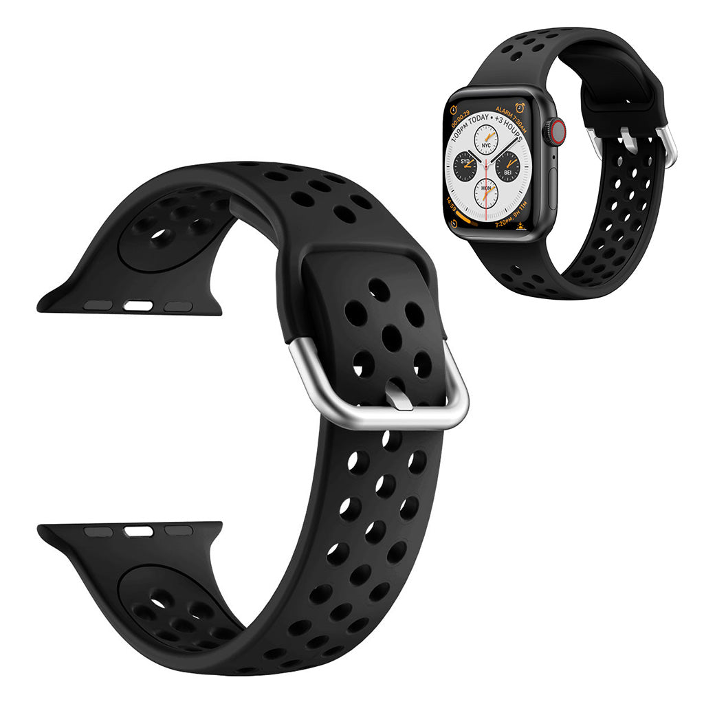 Cinturino in silicone a doppio colore per Apple Watch Series 6 / 5 40 mm - Nero