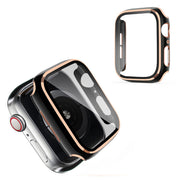 Apple Watch Series 6 / 5 40mm cornice fredda con vetro temperato - Nero / Champagne