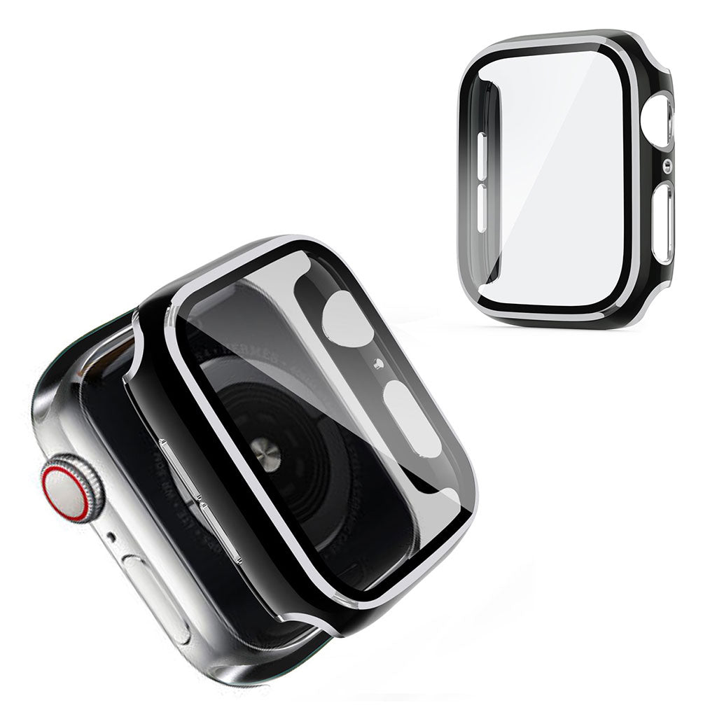 Apple Watch Series 6 / 5 40mm cornice fredda con vetro temperato - Nero / Argento