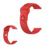 Cinturino Samsung Gear S3 con design a fori - Rosso