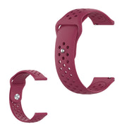Cinturino Samsung Gear S3 con design a fori - Rosso Vino