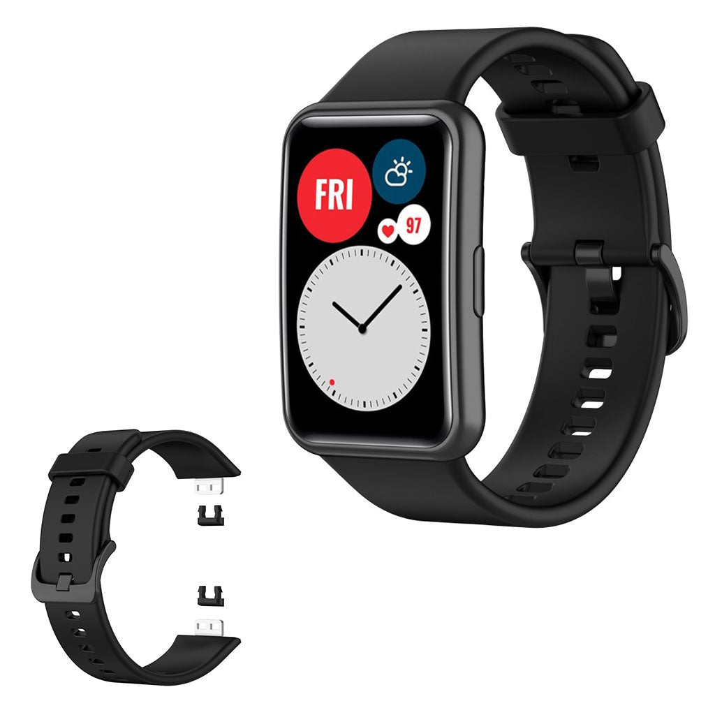 Cinturino in silicone Huawei Watch Fit - Nero