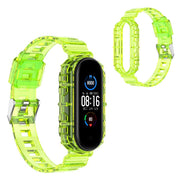 Xiaomi Mi Band 6 / 5 cinturino trasparente - Verde Fluo