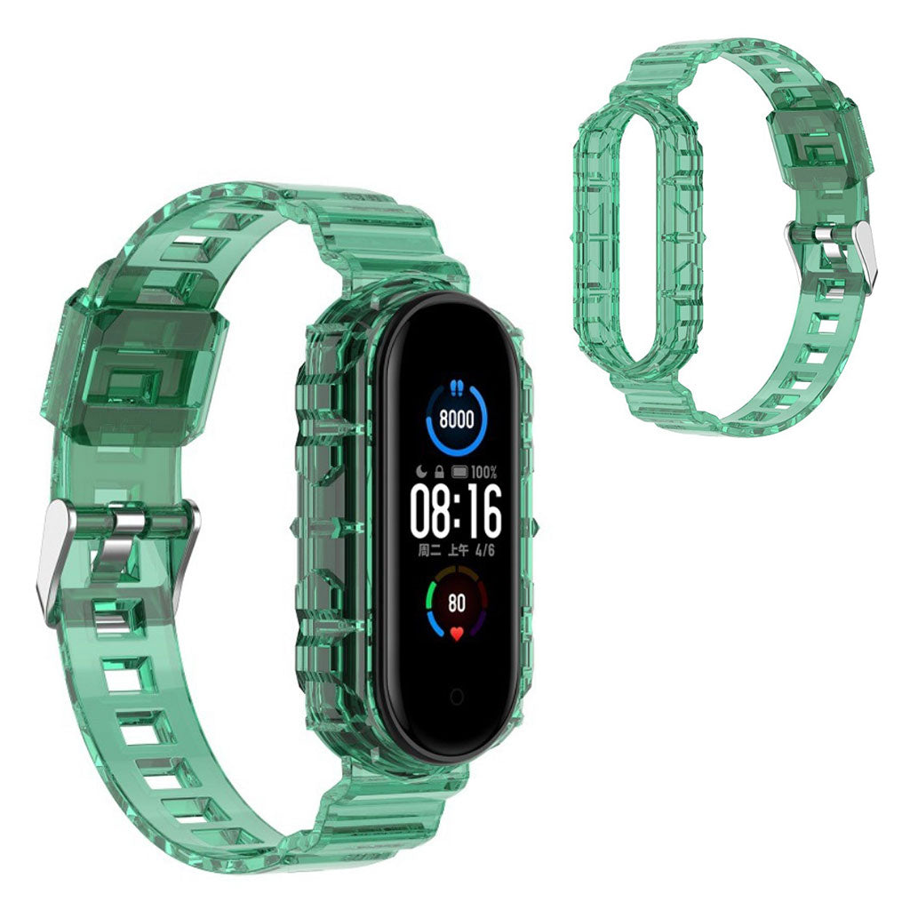 Xiaomi Mi Band 6 / 5 clear style watch band - Green