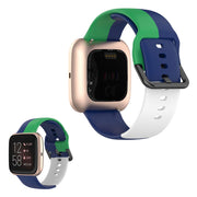 Fitbit Versa 2 / Versa Lite cinturino in silicone a tre colori - Blu / Verde / Bianco