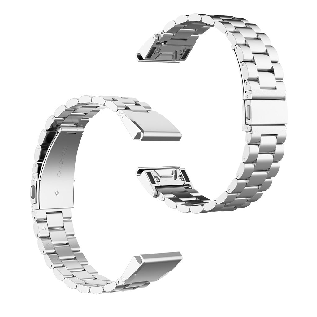 Stainless steel watch strap for Garmin watch - Silver