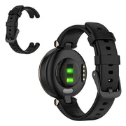 Cinturino in silicone a tinta unita per Garmin Lily - Nero