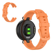 Cinturino in silicone a tinta unita per Garmin Lily - Arancione